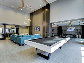 Gaming area inside clubhouse